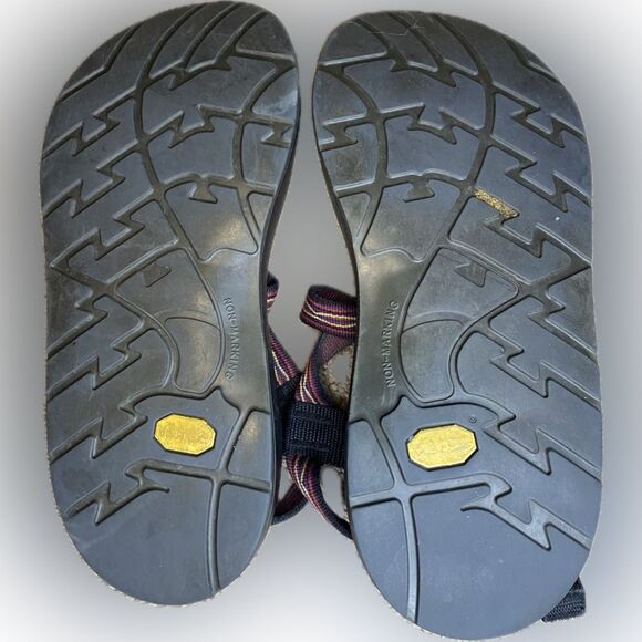 Chaco Men’s Size 8 Purple Blue Yellow Orange Retro Jacquard Z Cloud 2 Sandals main image 4
